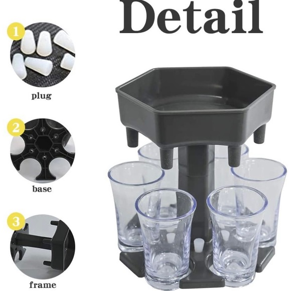 6 Ways Shot Glass Dispenser - Picture 2 of 7